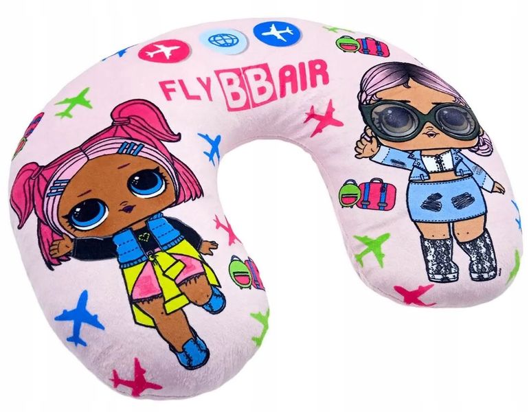 Poduszka podróżna zagłówek rogal na szyję dla dzieci L.O.L. SURPRISE! zdjęcie 1
