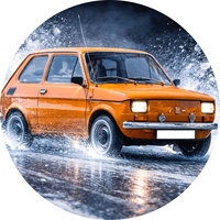 Opłatek na tort Fiat 126 p Maluch Fiacik Samochód Auto