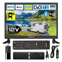 Telewizor do KAMPERA 12V Manta SMART Android TV WiFi BT 19'' HD APLIKACJE