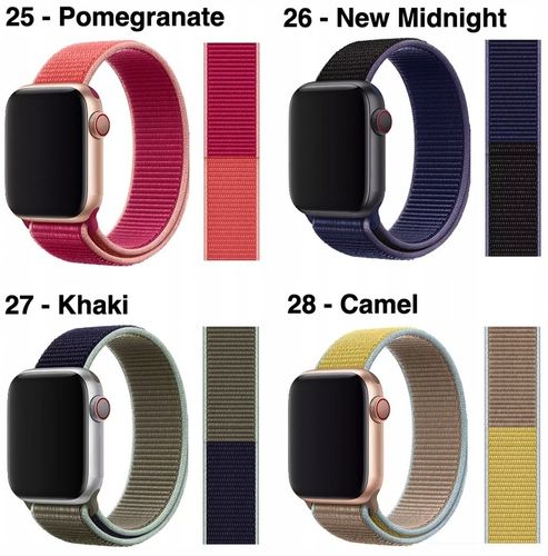 PASEK DO APPLE WATCH 2 3 4 5 6 7 8 9 SE ULTRA 2 38/40/41/42/44/45/49mm Rzep na Arena.pl