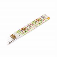 Pędzelki do zdobień - zestaw 4szt. (w kwiaty)