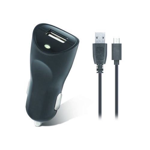 Ładowarka samochodowa SETTY USB 2A + kabel micro USB czarna na Arena.pl