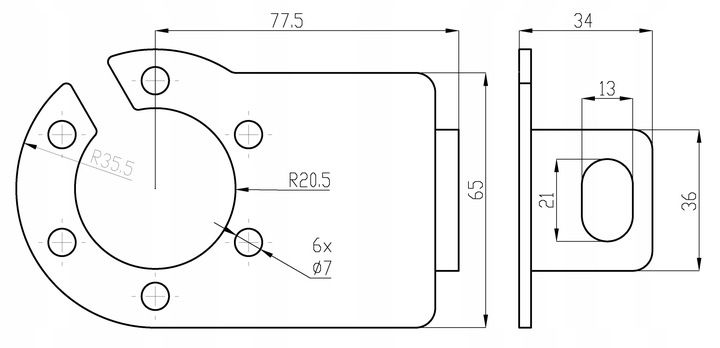 GNIAZDO PRZYCZEPY + USZCZELKA + MOCOWANIE + ŚRUBY zdjęcie 5