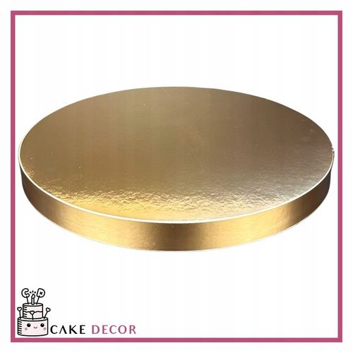Podkład pod tort STYRODUR ZŁOTY 40 cm TWARDY ZŁOTY BOK Gruby CakeDecor na Arena.pl