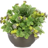 Doniczka okrągła misa 2 L grafitowy Ø 22,5 cm kompozycje nagrobna