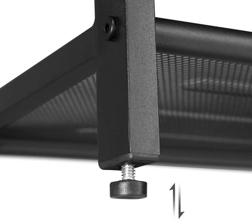 Szafka na buty 100x30 cm rustykalny brąz 4 półki siatkowe loftowa na Arena.pl