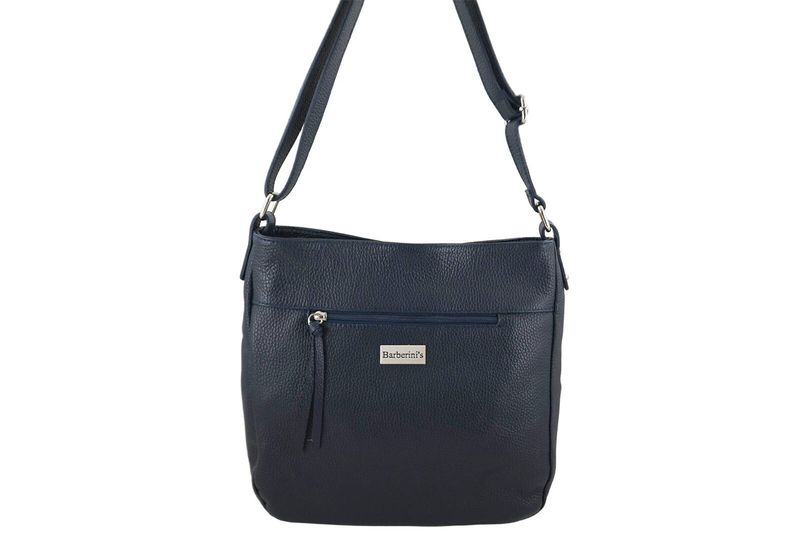 Torebka codzienna skórzana damska - Granatowa zdjęcie 1