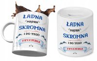 Dla Fryzjerki Zestaw Kubek + Skarbonka Na Prezent Z Nadrukiem Ze Zdjęciem
