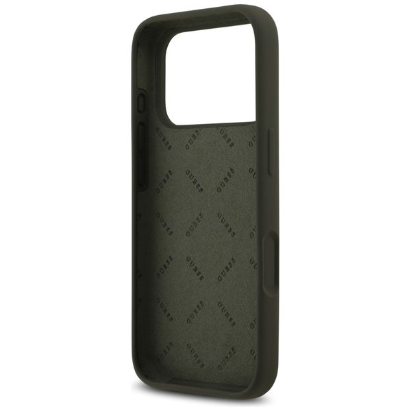 etui guess silicone big 4g script do     iphone 17 pro khaki zdjęcie 7