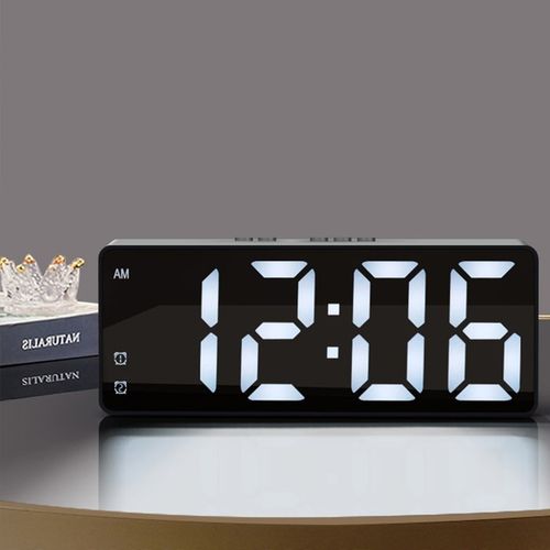 BUDZIK ZEGAR ELEKTRONICZNY LED GŁOŚNY STOJĄCY TEMPERATURA DATA + KABEL na Arena.pl