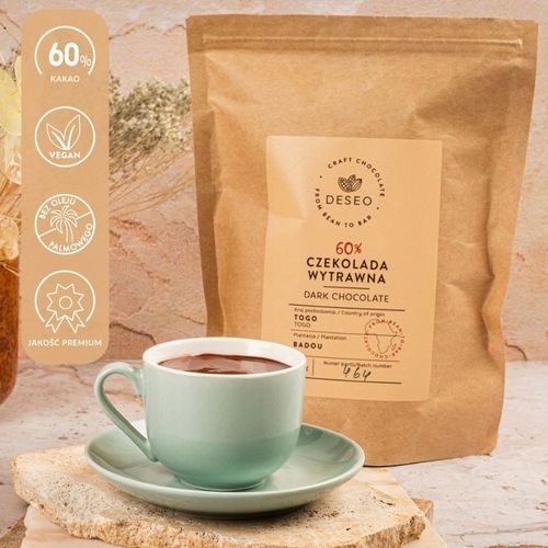 CZEKOLADA GORZKA 60% 500g DESEO DROPSY CZEKOLADOWE 60% TOGO na Arena.pl