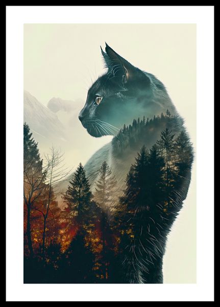 Plakat 30x45cm Koci Duch Lasu zdjęcie 3