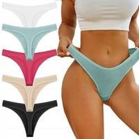 5x PIĘKNE BAWEŁNIANE NAJLEPSZEJ JAKOŚCI WYGODNE STRINGI #2XL 071