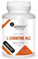 Aliness L-KARNITYNA 500mg ALC Acetyl ODCHUDZANIE L-Carnitine 100 kapsułek