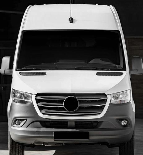 Mercedes Sprinter W907 W910 - Listwy CHROM na GRILL Atrapa Zderzak na Arena.pl