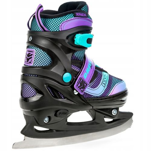 Rolki Łyżwy figurowe 2w1 Regulowane RAVEN Drill Violet/Mint 34-37 na Arena.pl