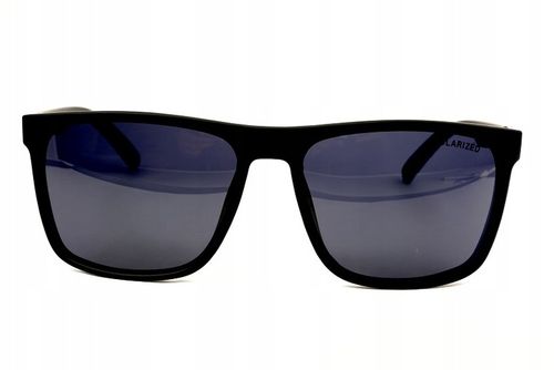 OKULARY NERDY PRZECIWSŁONECZNE POLARYZACYJNE UV KLASYCZNE CZARNE Z ETUI na Arena.pl