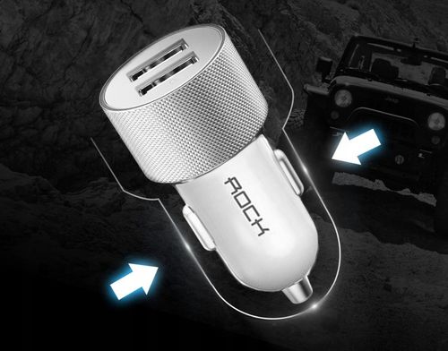 ROCK ŁADOWARKA SAMOCHODOWA QUICK CHARGE 3.0 2XUSB na Arena.pl
