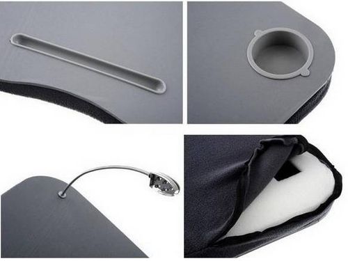 STOLIK PODUSZKA POD LAPTOPA + LAMPKA LED na Arena.pl