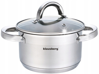 Garnek ze stali nierdzewnej duży pokrywka 9.5L 28cm indukcja gaz KLAUSBERG