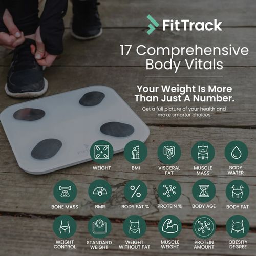 FitTrack Dara Smart BMI cyfrowa waga na Arena.pl