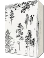 Obraz 20x30cm Pine Trees, Hokusai Japoński Vintage do Salonu