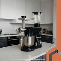 Robot kuchenny Robot Planetarny z Podgrzewaną Misą Blenderem 2000W czarny