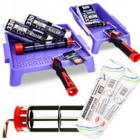 ZESTAW MALARSKI WAŁEK 25cm 10cm KRÓTKIE WŁOSIE + GRATIS 2xMICROFIBRA 330