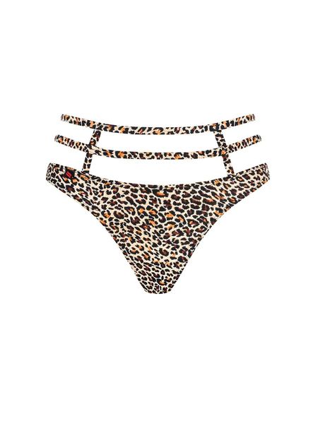 Selvy stringi beżowe panterka Obsessive L/XL zdjęcie 3