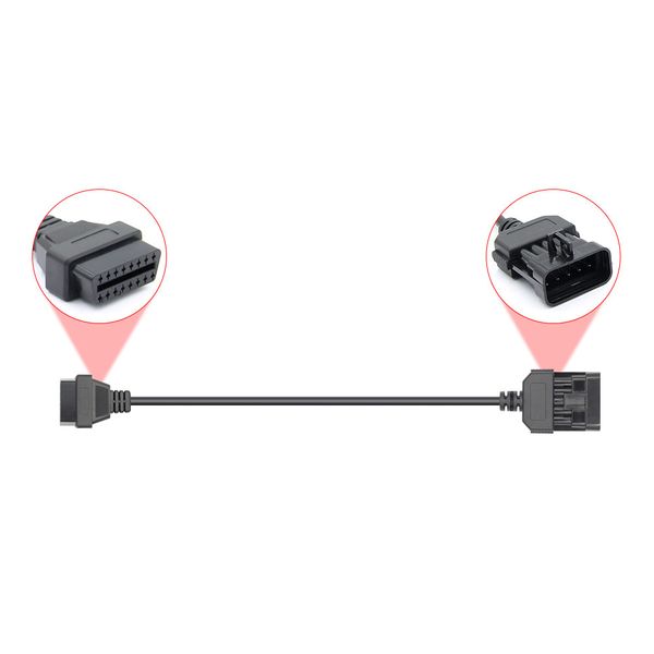 KABEL 10-PIN / ADAPTER OBD2 DO SAMOCHODÓW OPEL zdjęcie 2