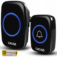 DZWONEK BEZPRZEWODOWY DO DRZWI WODOODPORNY IP44 300m na baterie CACAZI