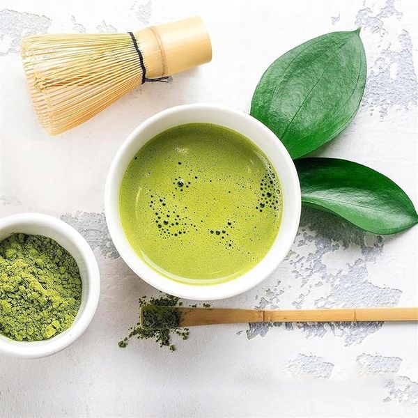 Zestaw Do Herbaty Matcha 5 Elementów Bambusowo-Ceramiczny zdjęcie 12