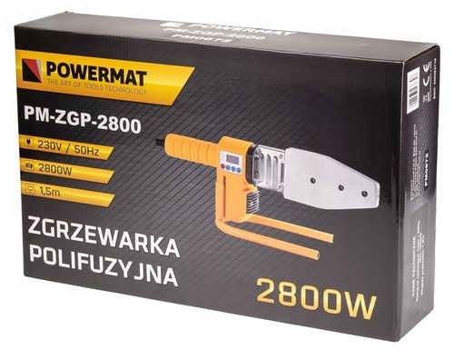 ZGRZEWARKA POLIFUZYJNA LCD DO RUR PCV PP 2800W 7-MATRYC 16-63 + WALIZKA na Arena.pl