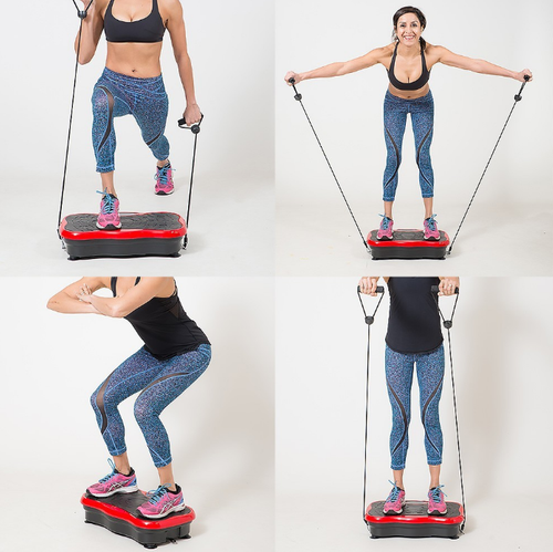 PLATFORMA WIBRACYJNA VIBRO SLIM SHAPER MASAŻER CZERWONY na Arena.pl