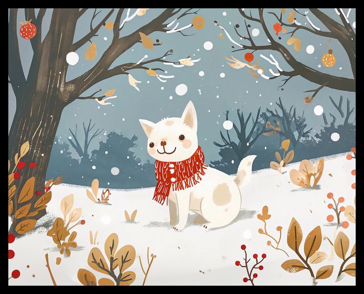 Plakat 50x40cm Śnieżny Kompan zdjęcie 2