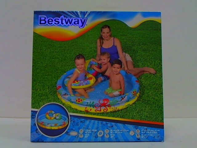 Basen dmuchany 122X20+kolko+pilka B51124 zdjęcie 1