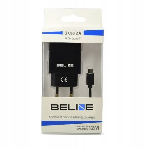 Beline Ład. siec. 2xUSB + microUSB 2Aczarna/black na Arena.pl