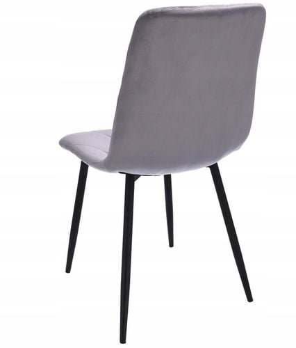 4 x krzesło tapicerowane pikowane welur nowoczesne na Arena.pl