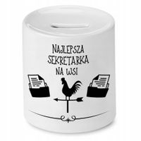 Skarbonka Dla Sekretarki Najlepsza Sekretarka Z Nadrukiem Ze Zdjęciem