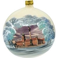 Bombka okrągła ze stojakiem: Warszawa