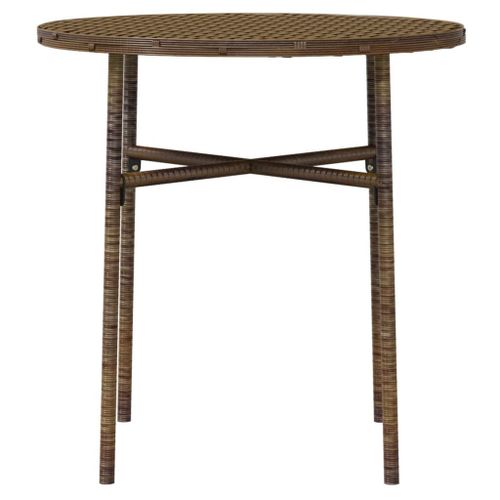 Emaga 3-częściowy zestaw mebli ogrodowych, rattan PE, brązowy na Arena.pl