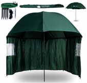 DUŻY PARASOL WĘDKARSKI 240cm WODOODPORNY namiot Z BOKAMI na ryby PARASOL