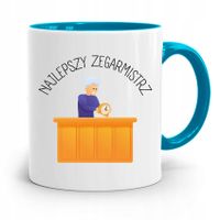 Kubek Błękitny Dla Zegarmistrza Najlepszy Prezent Z Nadrukiem Ze Zdjęciem