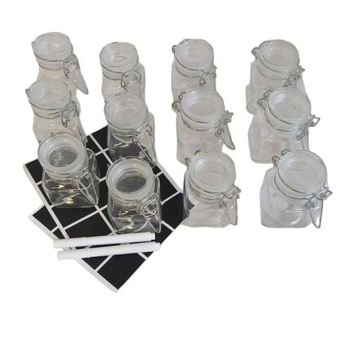 12 Mini  Szklanych Słoiczków na Przyprawy 100ml na Arena.pl