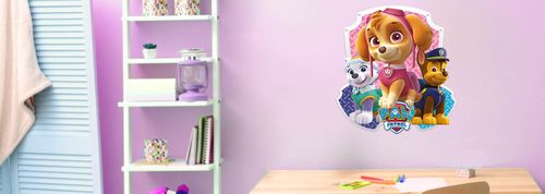 Paw Patrol wall sticker shield skye 1 sheet na Arena.pl