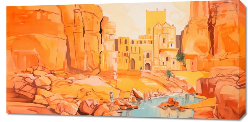 Obraz 100x50cm Ruiny pod Słońcem zdjęcie 1