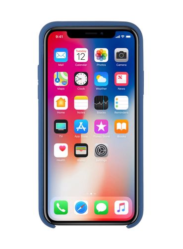 LEO SILIKON - Apple iPhone X / XS - BLUE na Arena.pl
