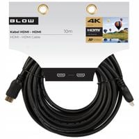 SOLIDNY KABEL PRZEWÓD PRZYŁĄCZE HDMI - HDMI ETHERNET 4K FHD POZŁACANY