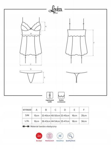 Czerwony gorset satynowy z koronką i fiszbinami Lovica Obsessive S/M na Arena.pl