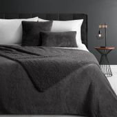 Narzuta Nina 170x210 stalowy baranek i futerko ciepła i elegancka